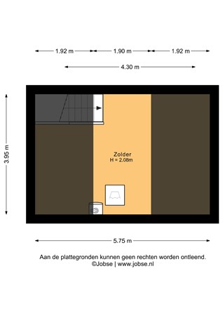 Floorplan - Heemraadstraat 23A, 3752 EM Bunschoten-Spakenburg